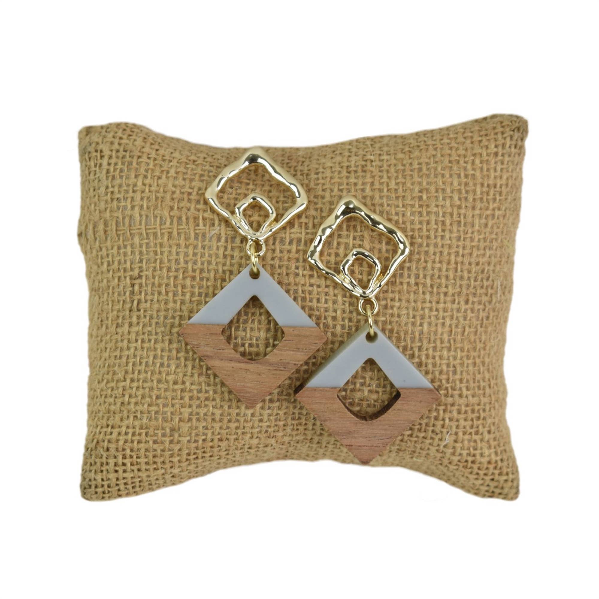 David Christopher's Collection - Wholesale Dangle Earrings - 2" Kathy Earrings in Gray