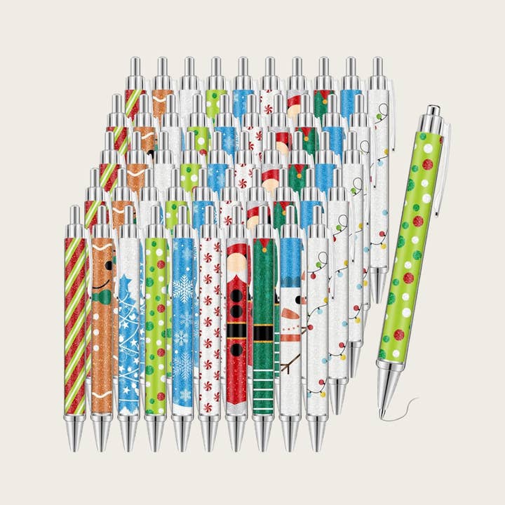Stylos à bille sur le thème de Noël pour la vente par Ella Blue