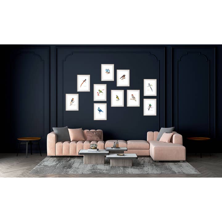 A4 Gallery Wall Garden Birds Prints for wholesale by The Coocoo Club