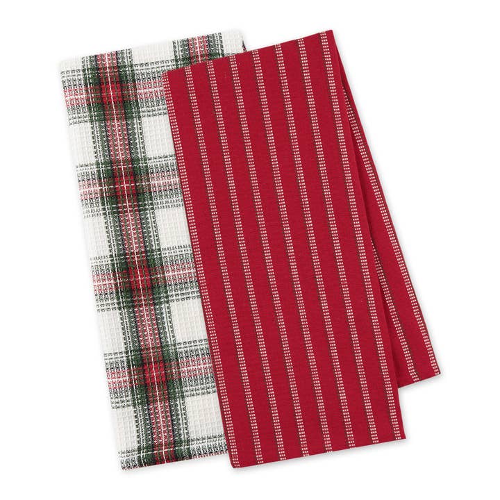 Design Imports - Wholesale Dishcloth - Holiday Heritage Dishtowel Set Mixed Pack3