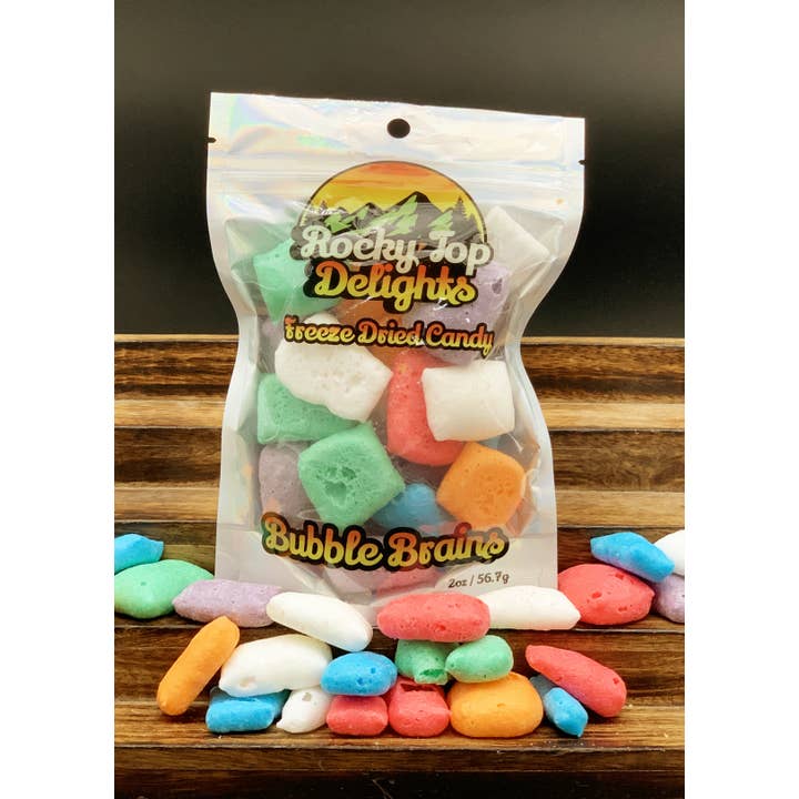 Rocky Top Delights - Wholesale Hard Candy - Freeze Dried Bubble Brains 2oz
