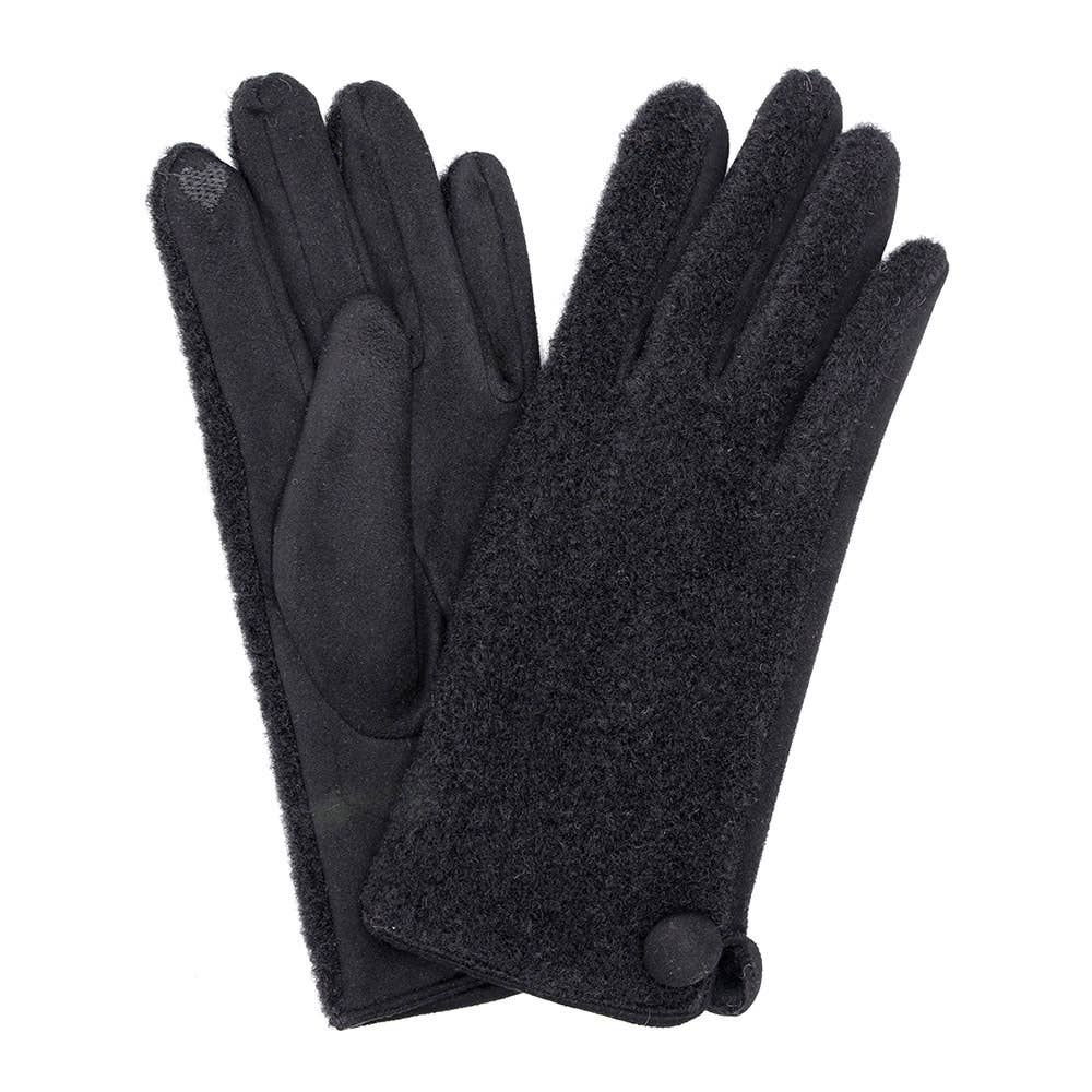 Sensibling Corp. - Wholesale Gloves - Women's - Button Soft Smart Touch Winter Gloves9