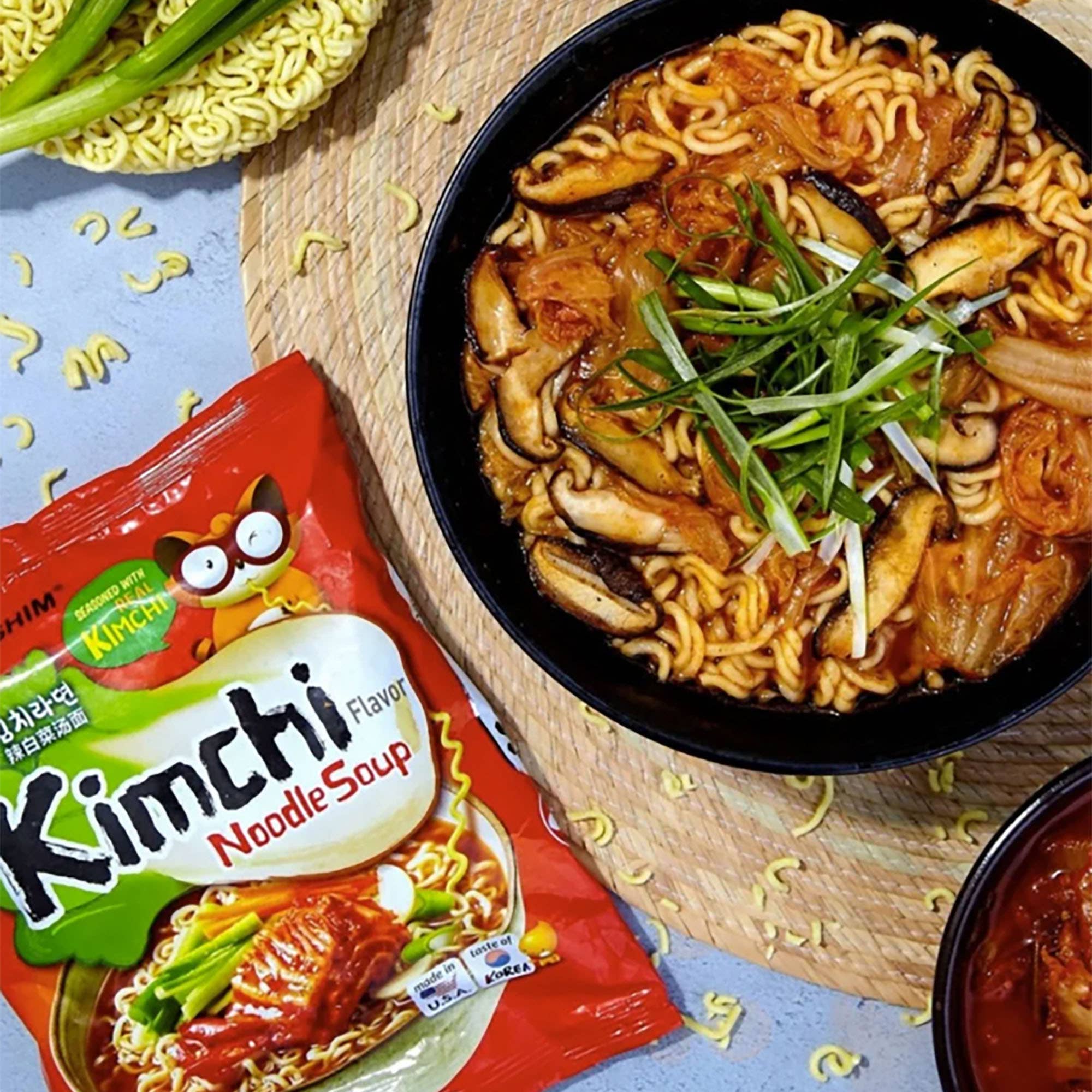 K Moitves Foods – wholesale Ramen – Nongshim Kimchi Nudel–120 g (4x4, 16-pack)3