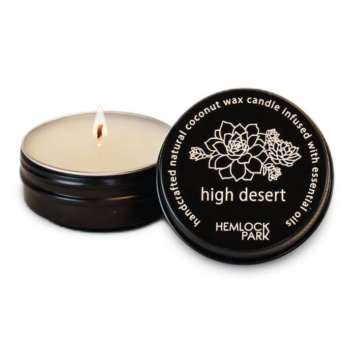 High Desert | 1 oz Travel Size Tea Light Candle for wholesale by Hemlock Park