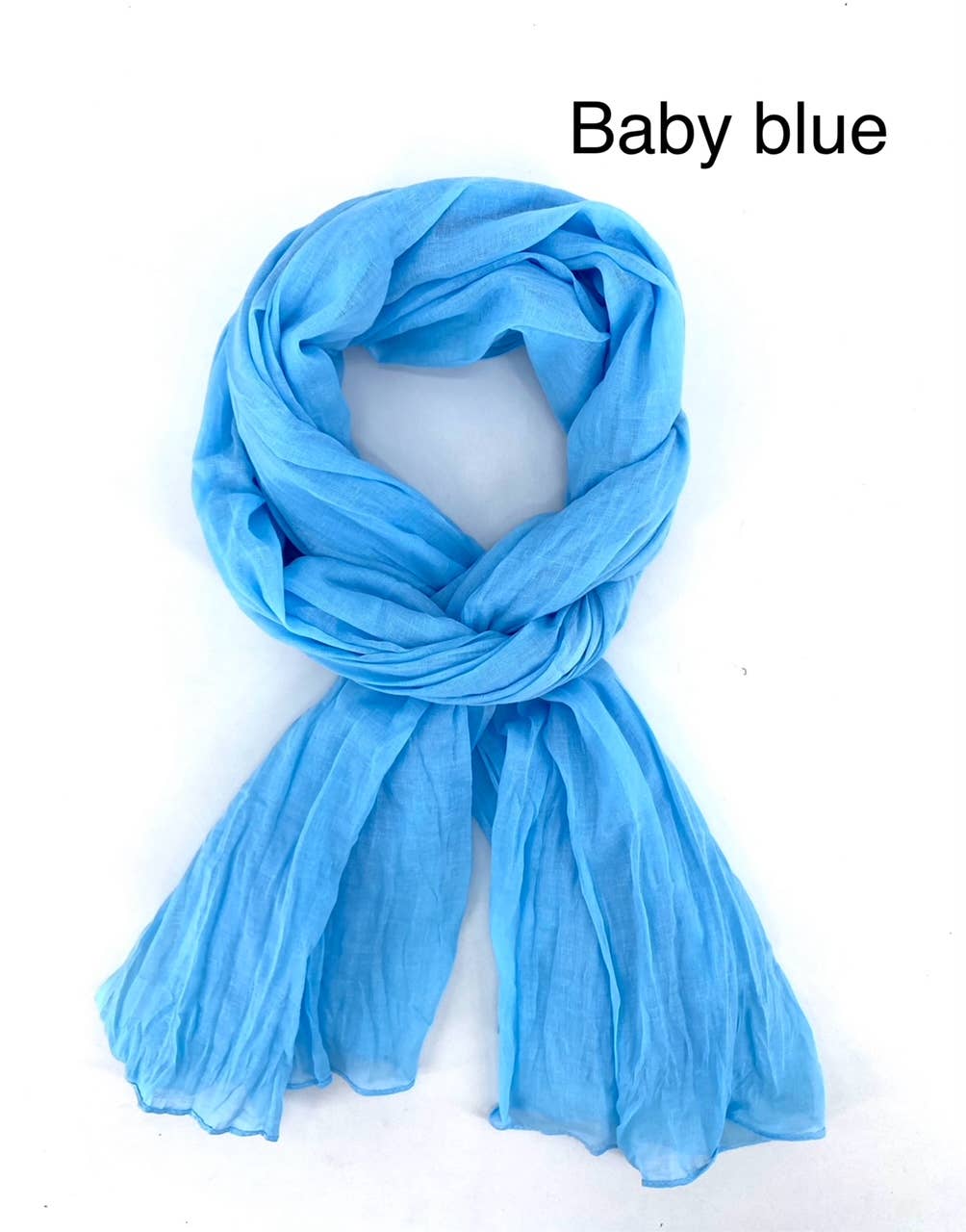 Maison Unik Accessoires - Wholesale Scarf - Unisex - Plain Cheche Scarf 100% Cotton - Unisex - 54 colors54