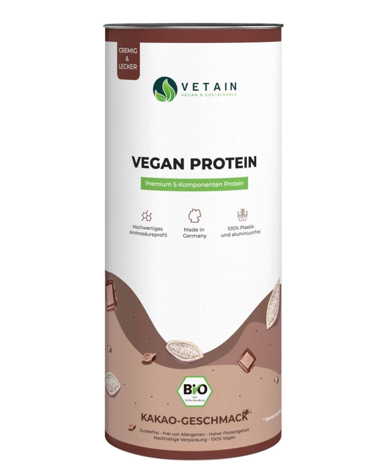 Vetain - Wholesale Protein/Superfood Powder - Vegan protein cocoa (660g/organic)4