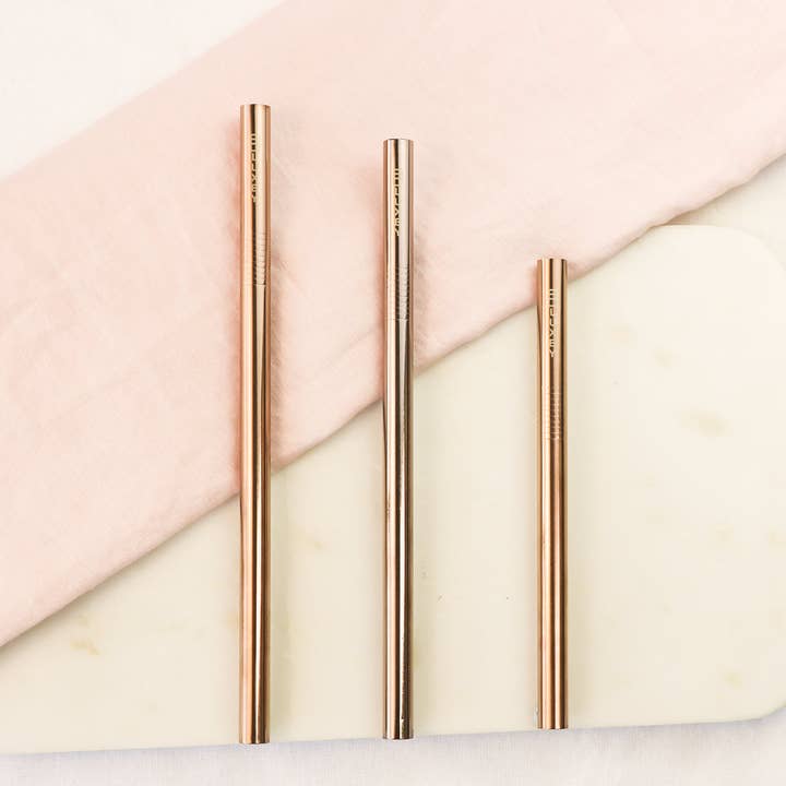 Luxey Cup - Wholesale Drinking straw - REUSABLE STAINLESS STEEL STRAWS - ROSE GOLD4
