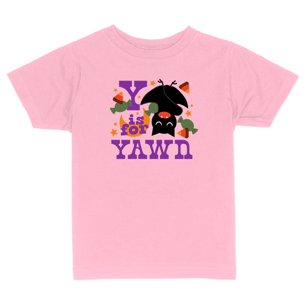Itsy Bitsy Bella Co - Wholesale Screen Printed T-Shirt - Kids - Y is for Yawn Toddler and Youth Shirt5