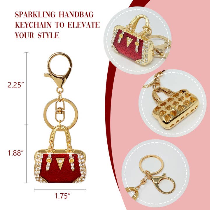 Wrapables.com - Wholesale Keychain - Women's - Wrapables Rhinestone Handbag Shaped Purse Charm Keychain17