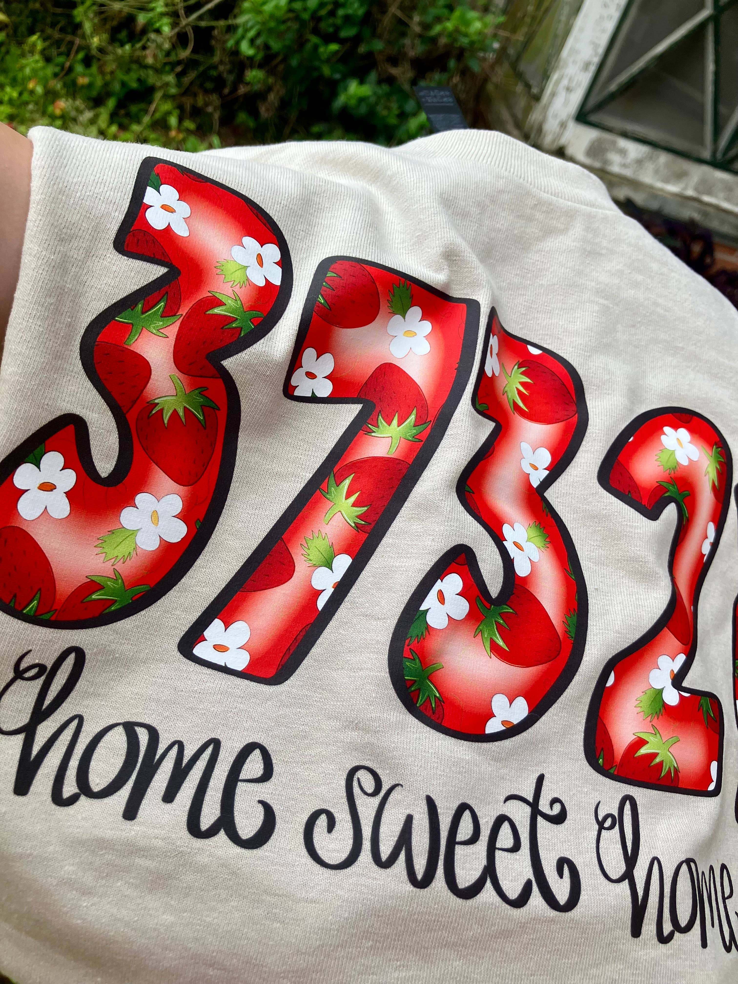 on the Bayou - Wholesale Screen Printed T-Shirt - Women's - Fruits of summer Strawberry custom zip code t-shirt5