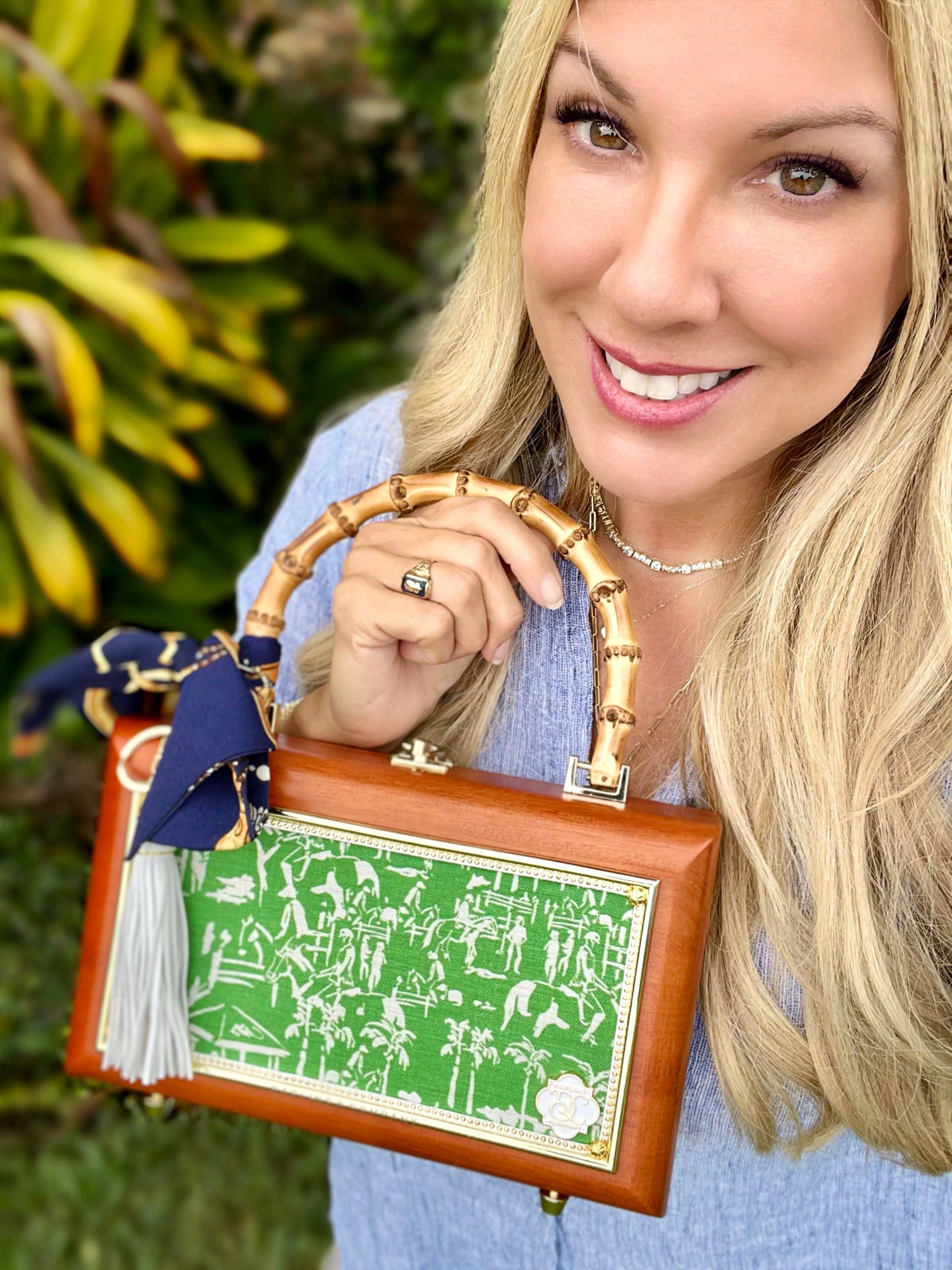 Darling and Company - Vendita all'ingrosso Borsa con manico - Donna - Borsa Equestrian Preppy Toile5