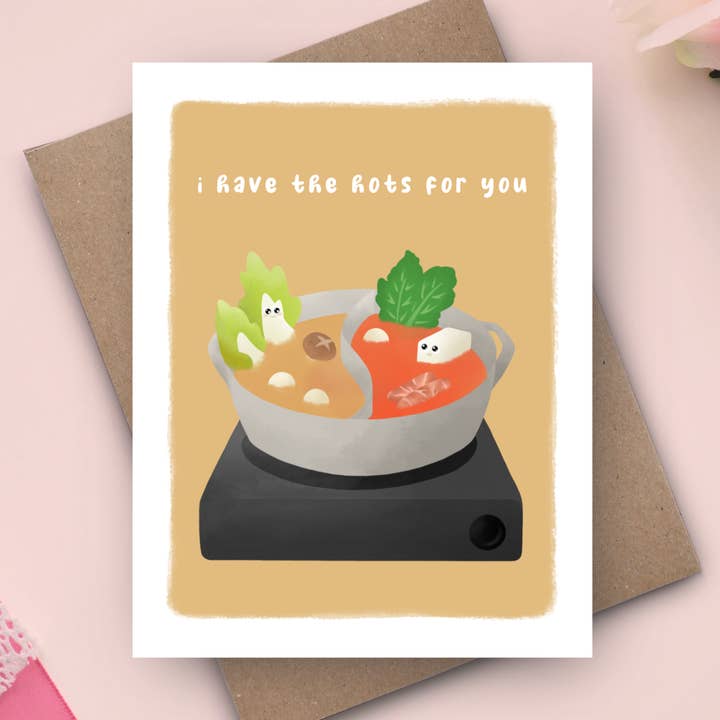 Hots For You Card for wholesale by Pockets of Paper