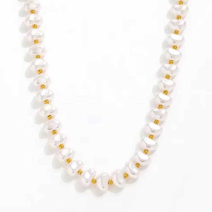 Barok perle halskæde for engroshandel hos Kismet Showroom