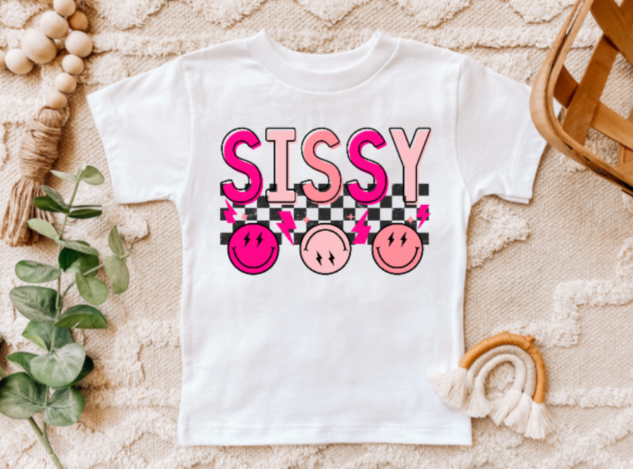 AvaryMaeInspirations - Wholesale Screen Printed T-Shirt - Kids - Sissy and Bubba Kids 90's Retro Grunge Smiley Face Tee Shirt0