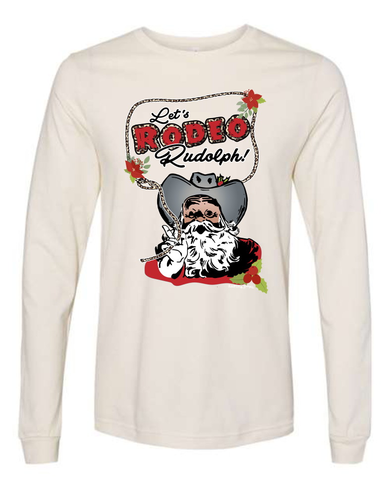 Ranch Swag - Wholesale T-Shirt (Graphic) - Women's - Lets Rodeo Rudolph Graphic T-Shirt1