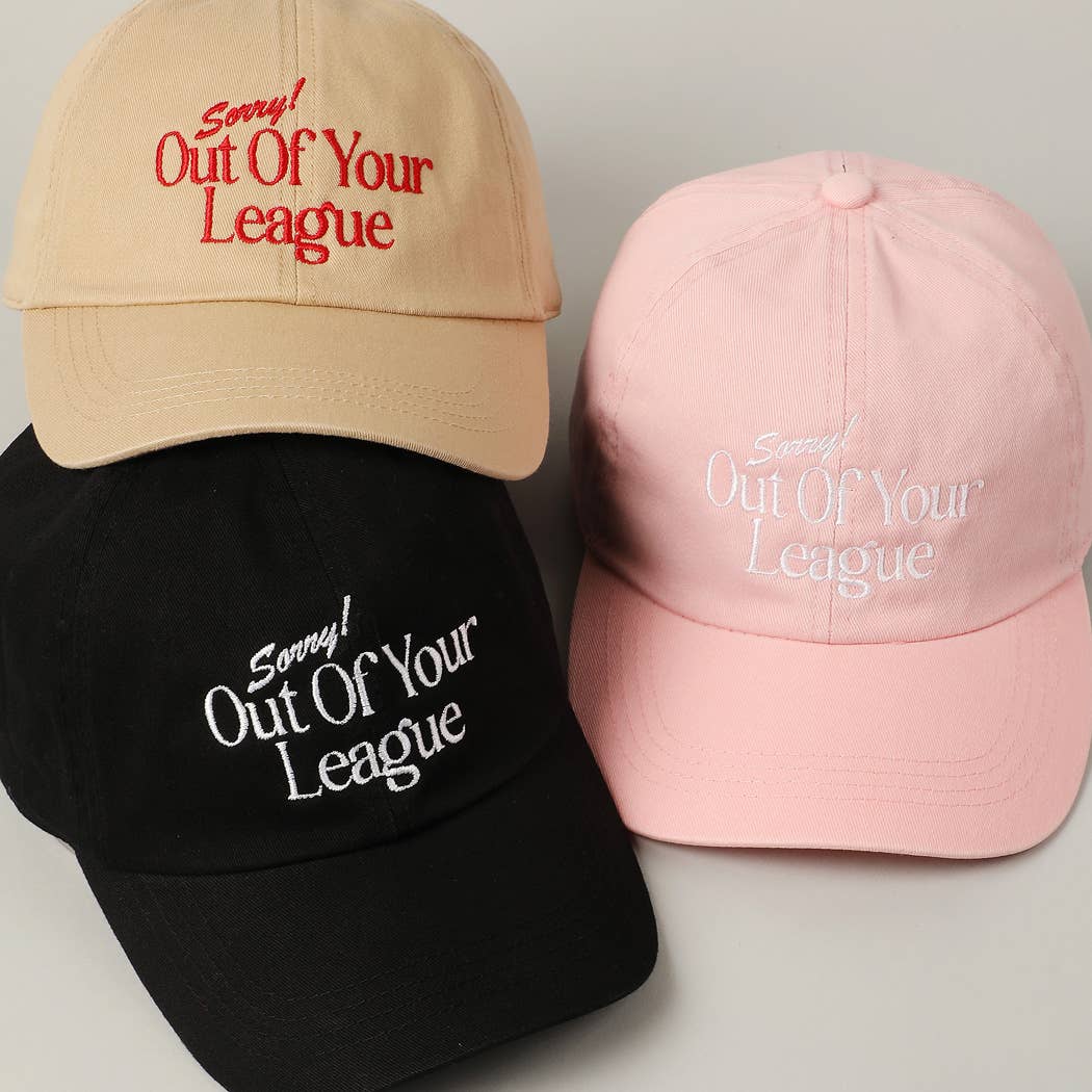 Fashion City - Vendita all'ingrosso Cappellino da baseball - Unisex - Berretto da baseball ricamato Sorry Out Of Your League14