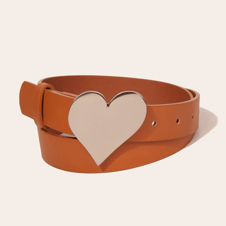 Dipped Shop - Wholesale Belt - Women's - Love Shaped Punk Street Leather Belt DPWB03022