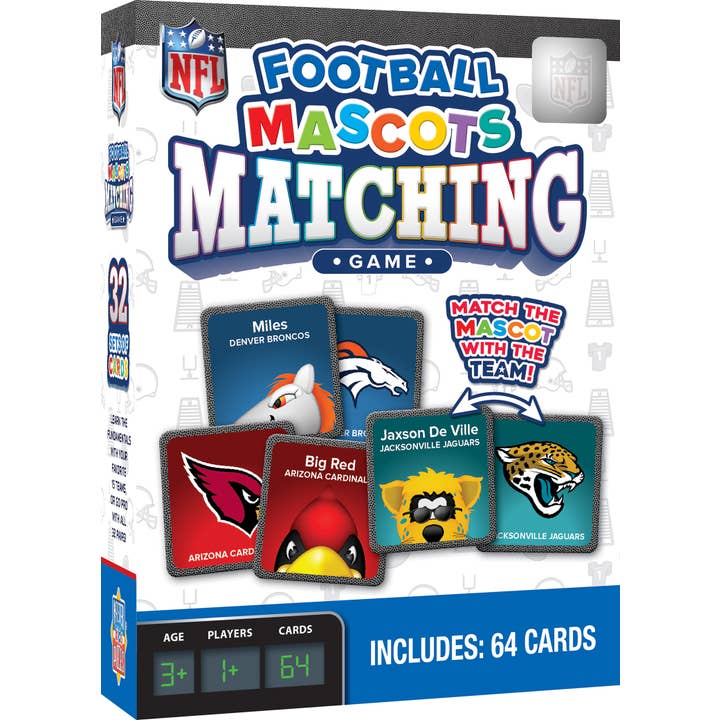 NFL Mascots Matching Game for wholesale by Masterpieces Puzzles