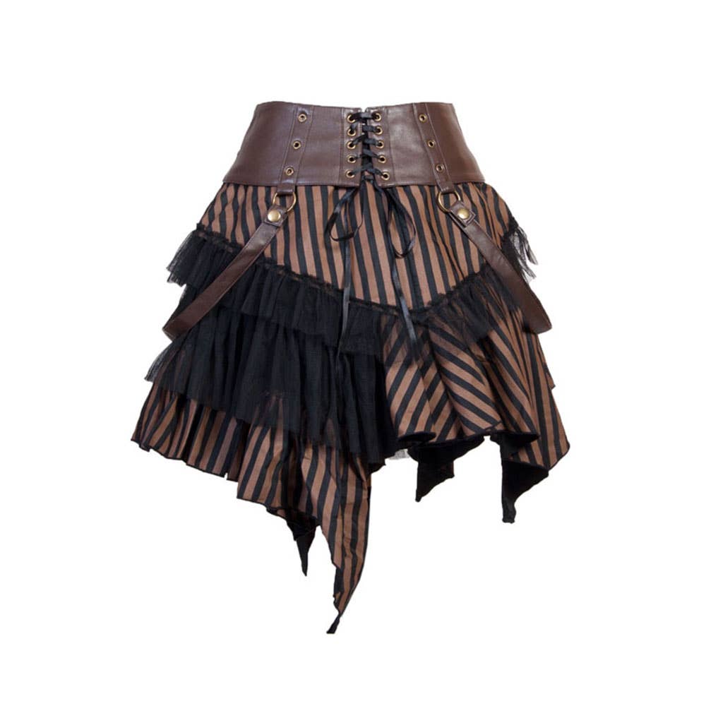 Alcatraz Gothic - Wholesale Skirt - Women's - Gothic mini skirt “cat skirt steampunk”1