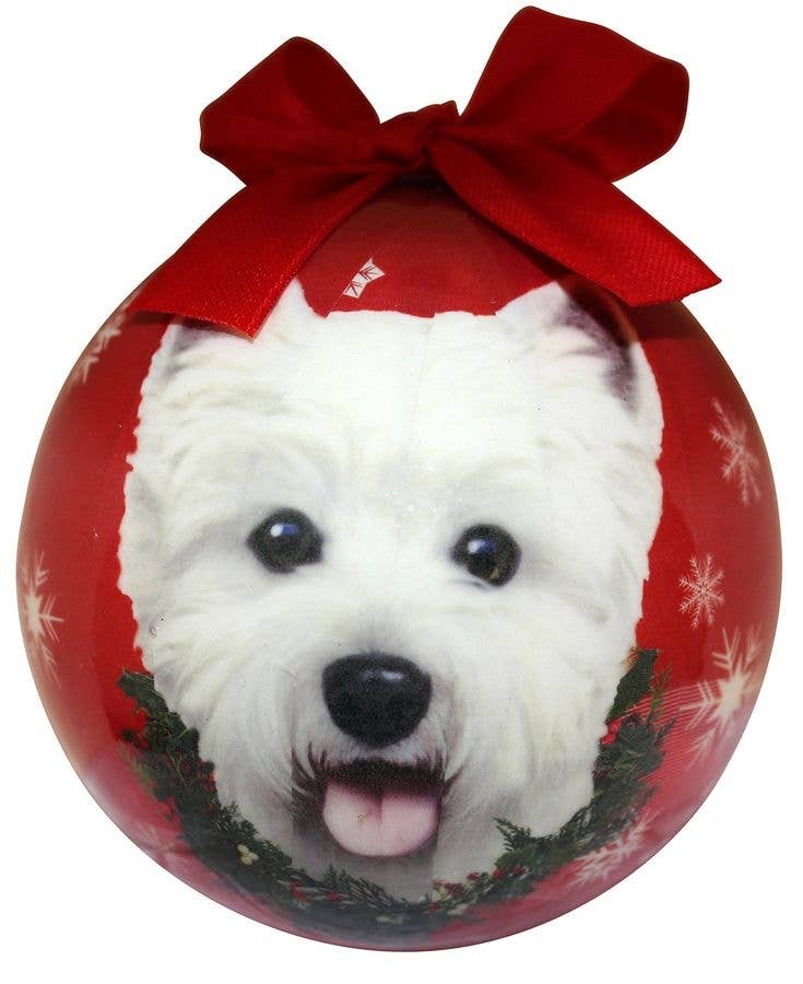 E&S Pets - Wholesale Ornament - Westie Ball Ornament0
