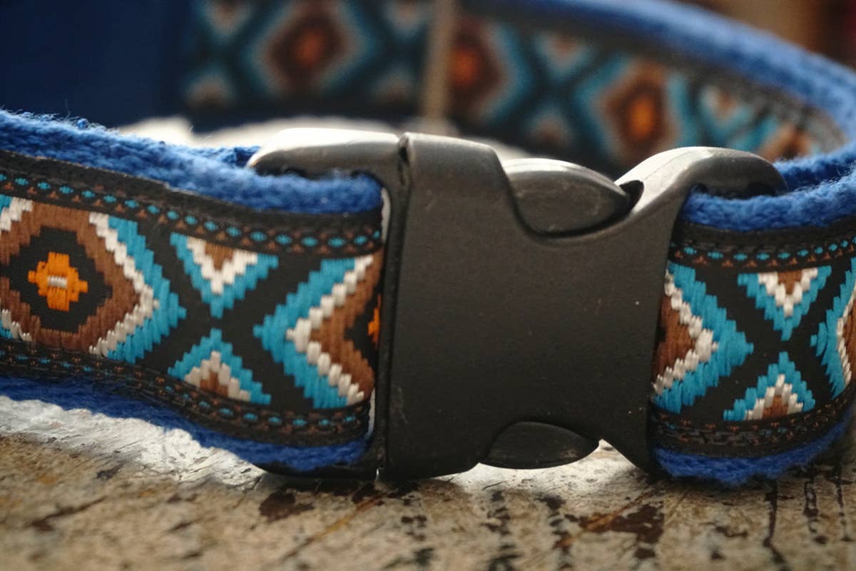 hundsfutter - Wholesale Pet Collar - Dog - Dark navy blue design necklace and strap set22