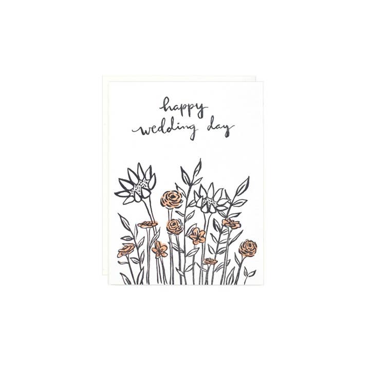Happy Wedding Day Wildflower for wholesale by Lake Erie Design Co.