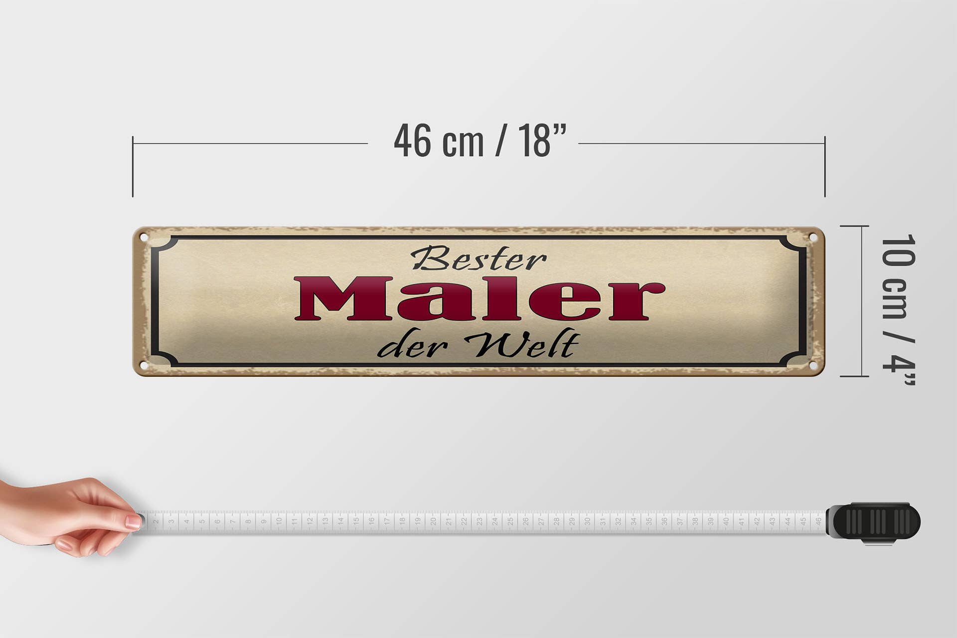 Femer - Wholesale Sign - Metal sign saying 46x10 cm Best Painter in the World sign3