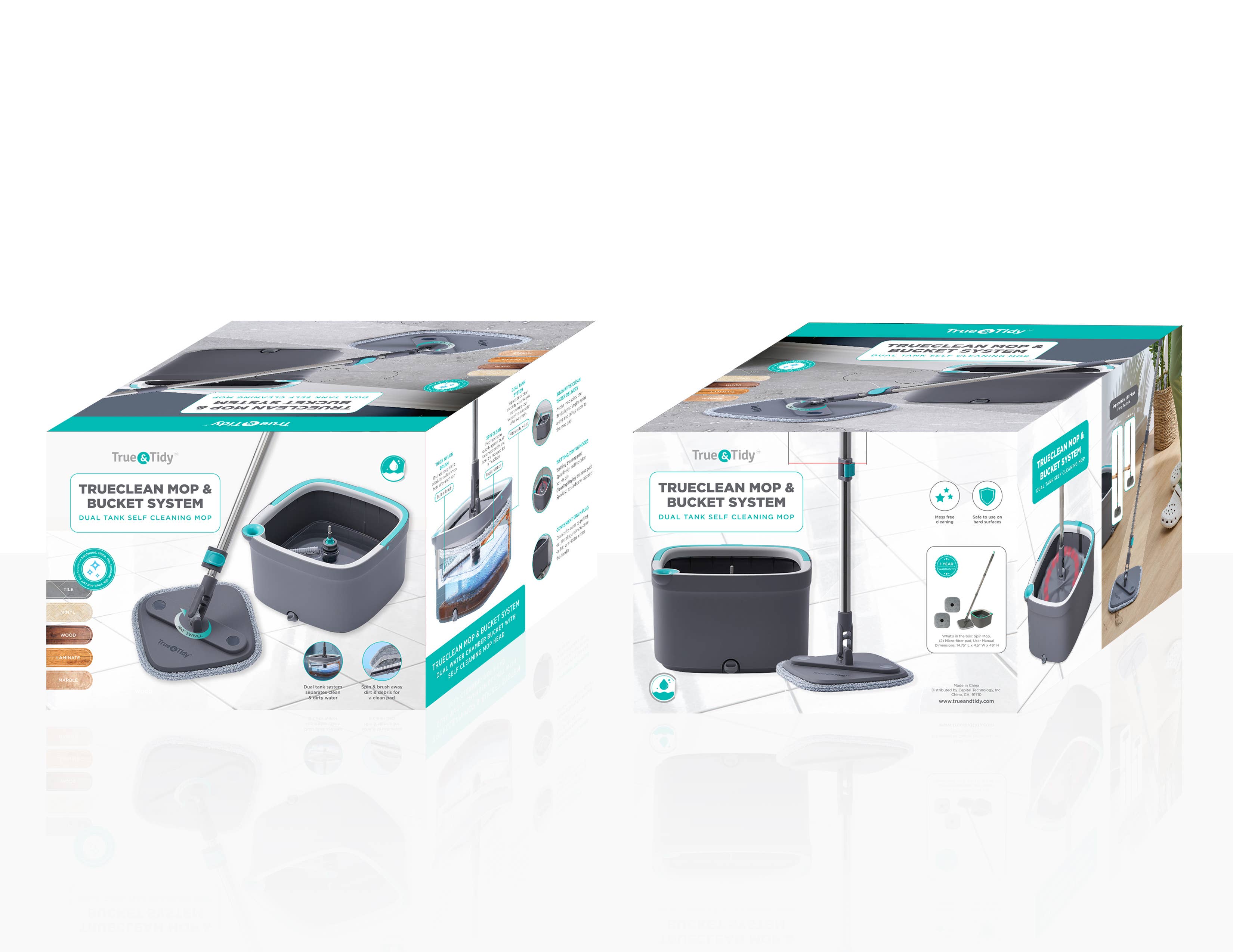 True & Tidy - Wholesale Mop - TrueClean Mop and Bucket System Deluxe Set11