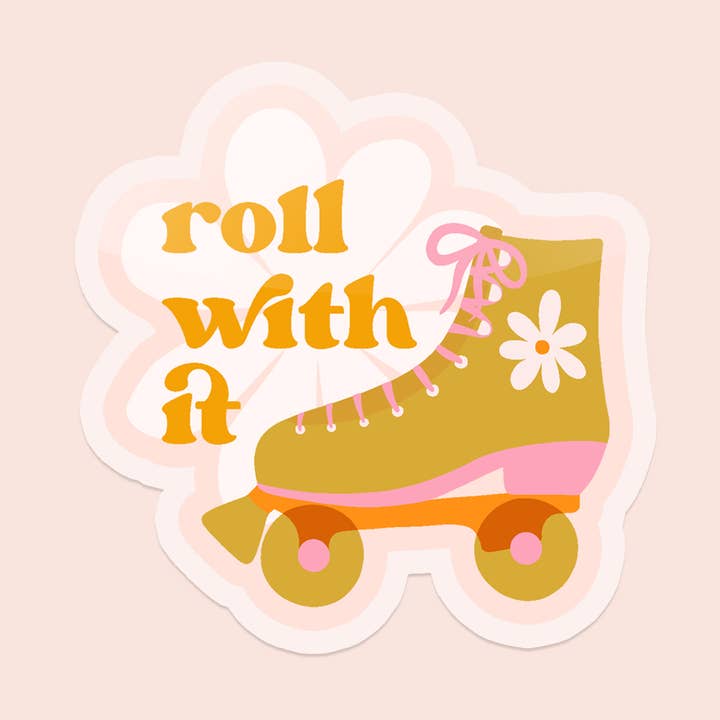 Alicia Bruce Creative - Wholesale Sticker - Roll With It Vinyl Sticker0