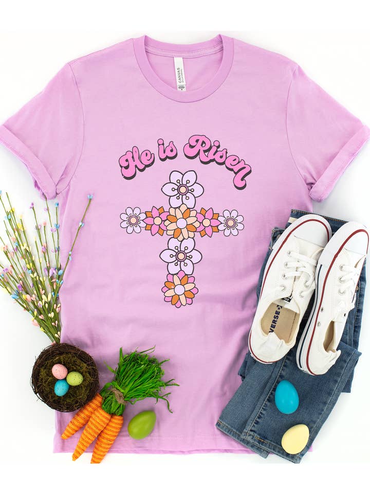He is Risen Easter Shirt for wholesale by Vazzie Tees