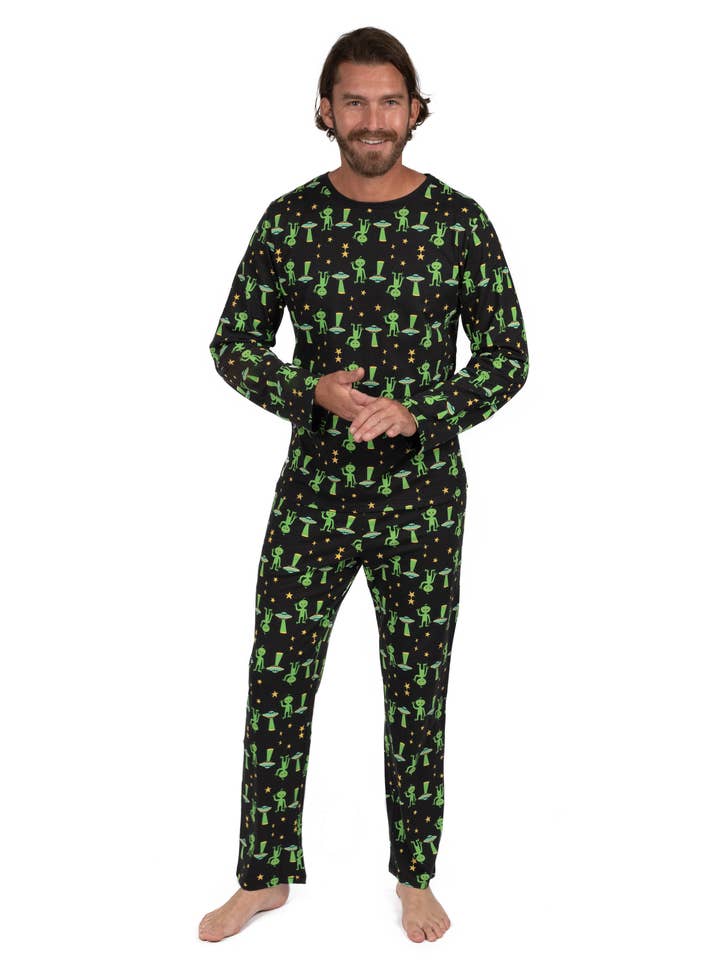 Pigiama da uomo in cotone dalla vestibilità comoda per la vendita all'ingrosso da parte di Leveret Pajamas