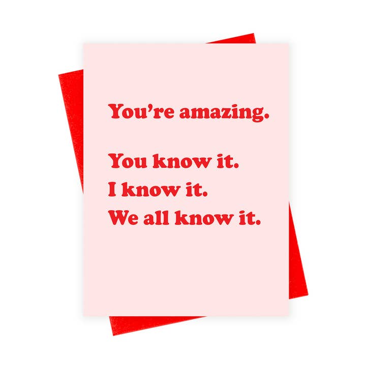 You're Amazing Card for wholesale by xou