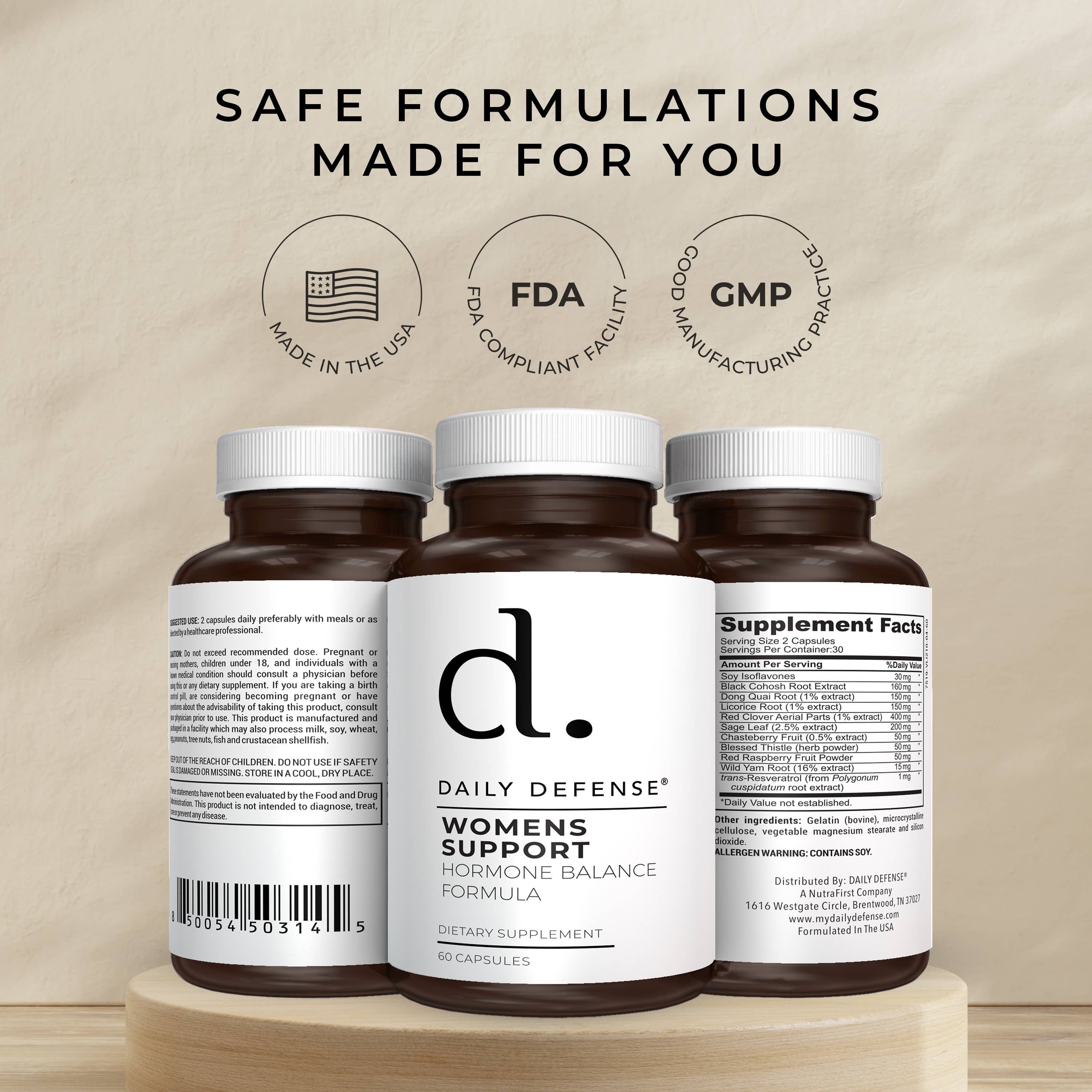 DAILY DEFENSE - Wholesale Oral Supplement/Vitamin - MENOPAUSE SUPPORT Hormone Balance Formula For Women7