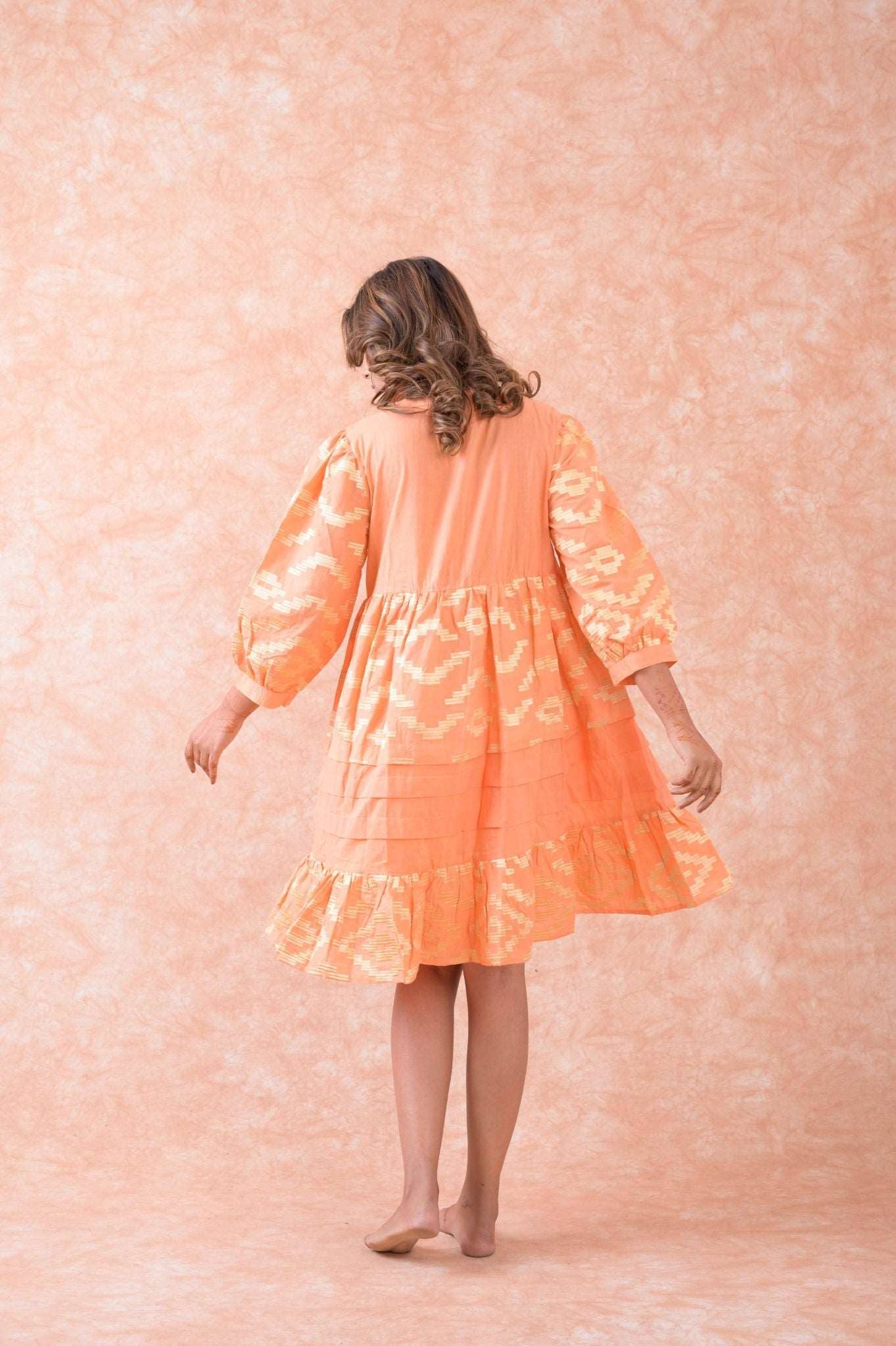 Rhea - Wholesale Dress - Women's - Rhea Art Tunic Top, Lightweight Cotton Ruffle Hem Design10