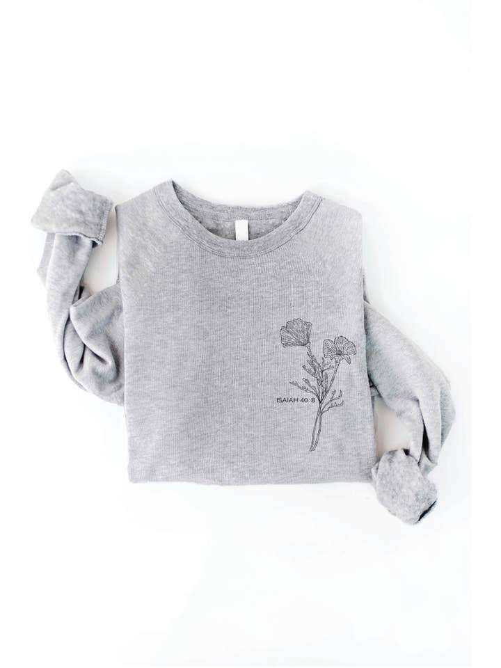 OAT COLLECTIVE - Vendita all'ingrosso Felpa stampata - Donna - Felpa grafica con stampa frontale e posteriore ISAIAH 40:815