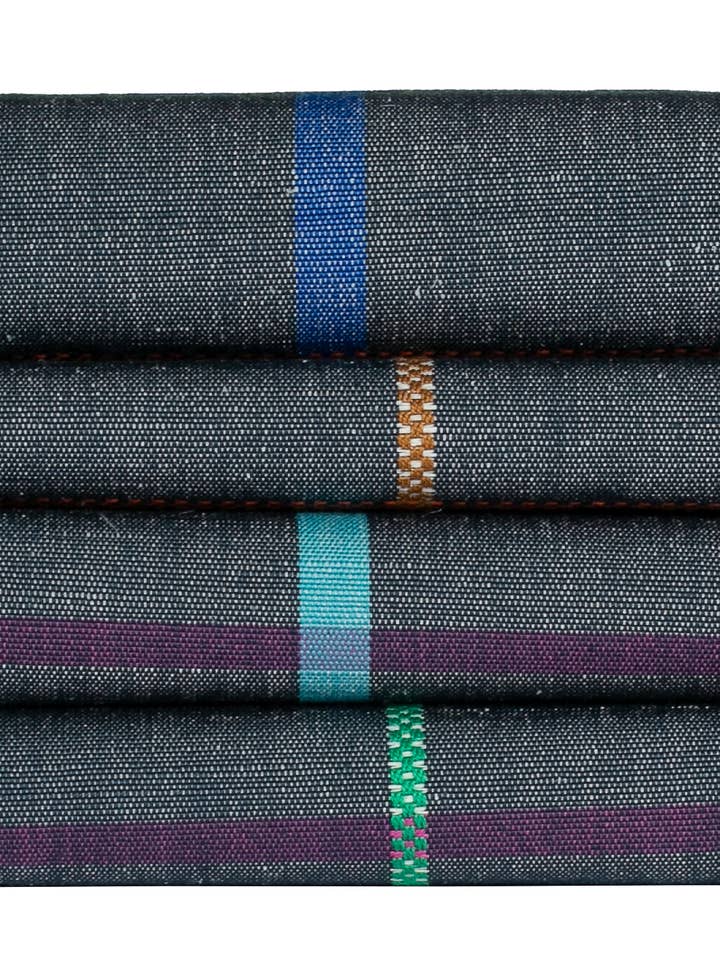 Elisabeth Denim Table Napkin for wholesale by Tissage de Luz