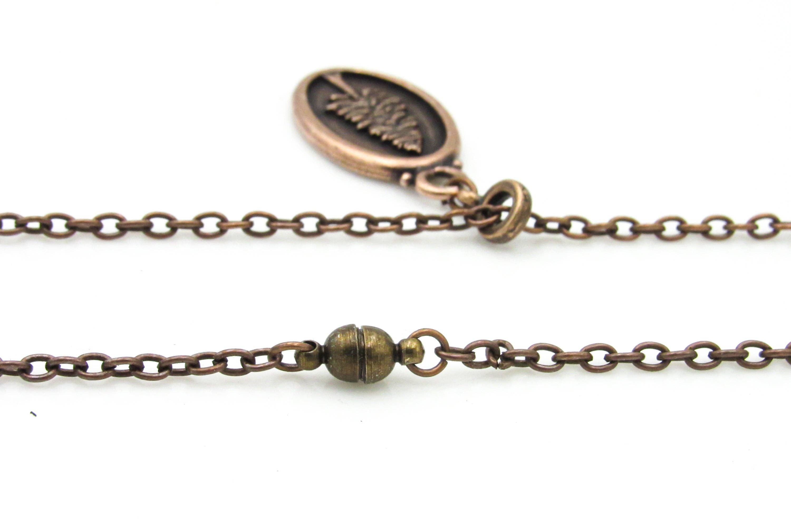 Oh, Heart! - Wholesale Pendant/Charm Necklace - Tolkien Quote Pendant Necklace With Redwood Design2