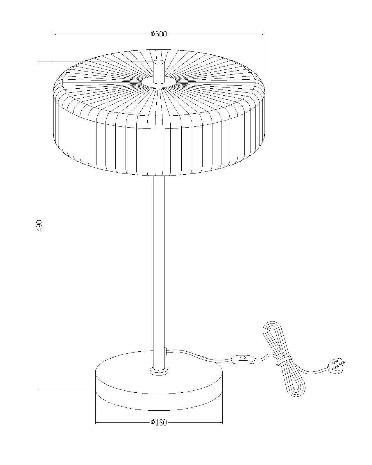 K LIVING - Wholesale Accent/Desk Lamp - 2 Light Clear Ribbed Glass Collection including Table lamp, Floor Lamp or Ceiling Pendant in a Brass finish6
