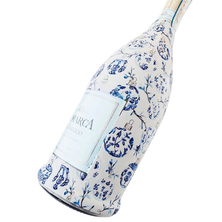 Beau Bottles - Wholesale Wine Gift Bag - Beau Bottles Limited Edition Blue Ornaments- Prosecco Collection3