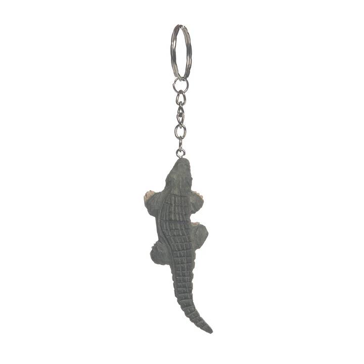 SALE Alligator Wood Keychain for wholesale by Beachcombers