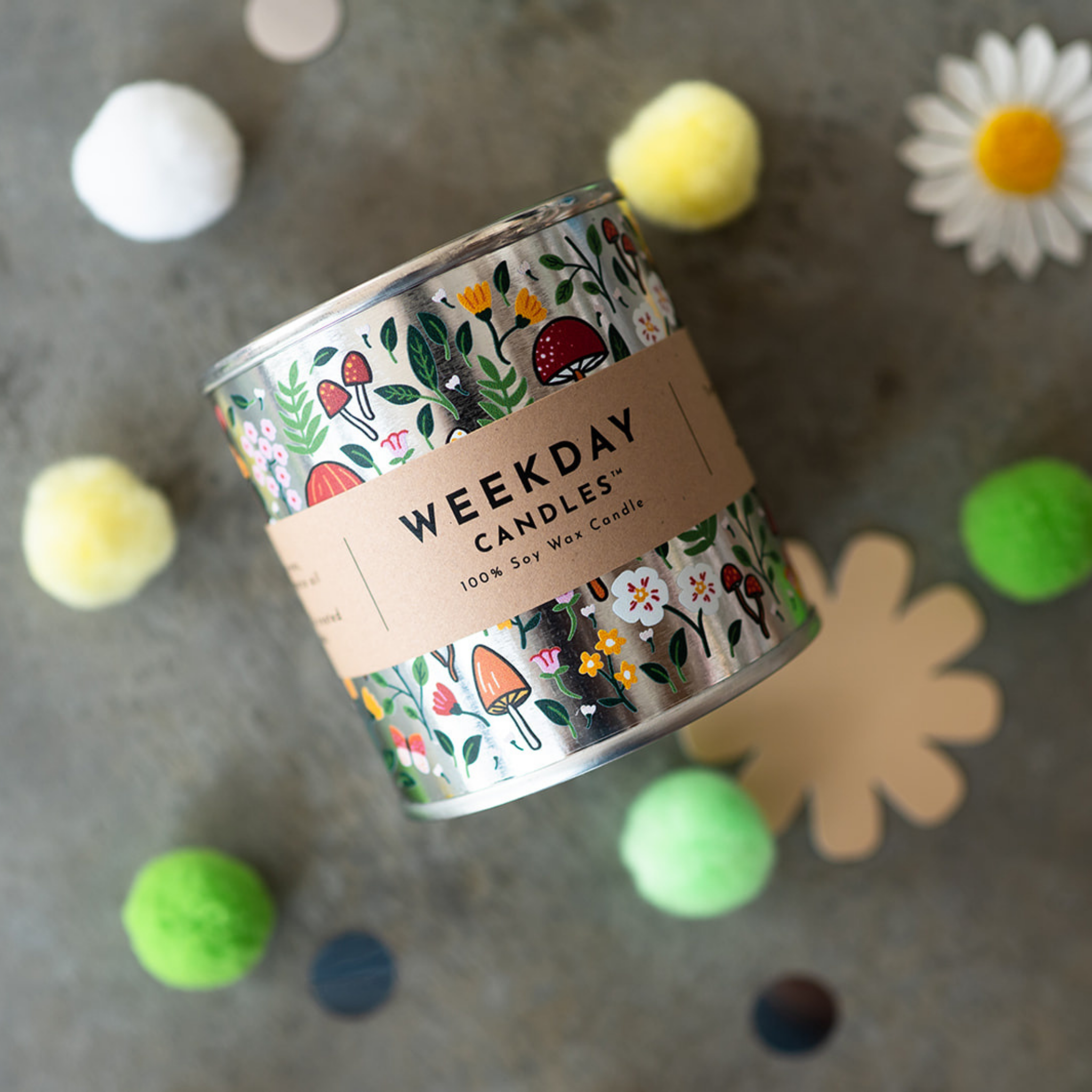 Weekday Candles - Wholesale Travel Candles - Cottage Therapy Paint Tin Candle2