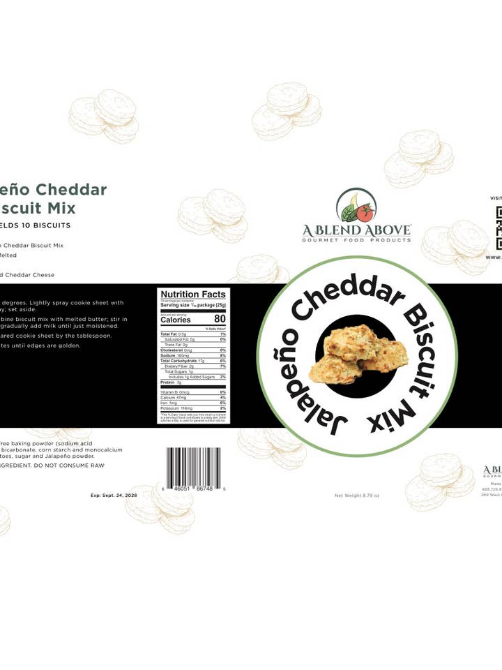 Mix di biscotti al cheddar Jalapeno per la vendita all'ingrosso da parte di A Blend Above