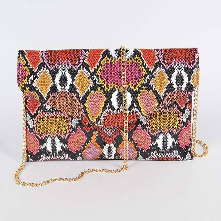 3AM BY H&D ACCESSORIES – wholesale Clutch bag – women's – Hipster Snakeskin Clutch