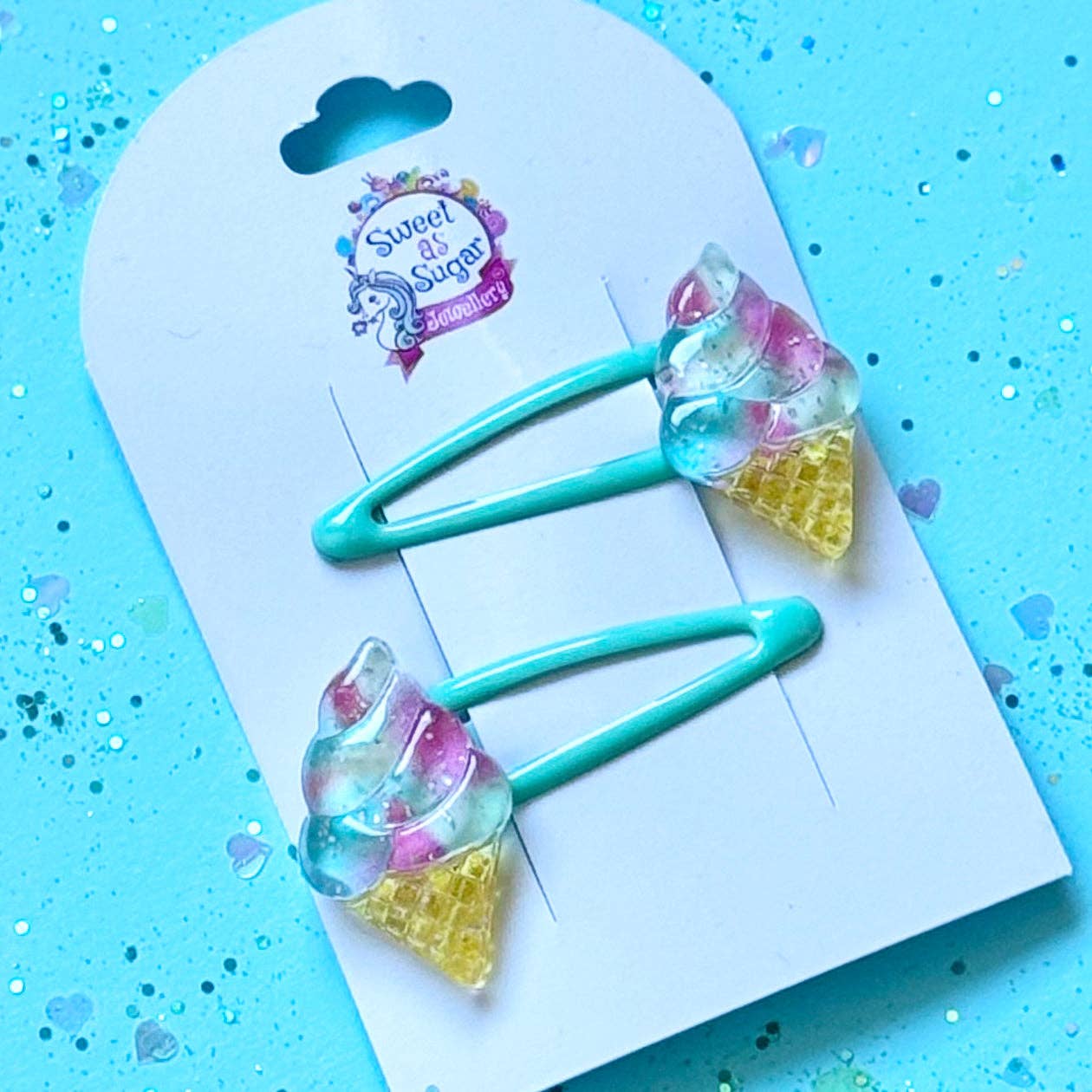Sweet As Sugar Jewellery - Wholesale Hair clip – Child - Hair Clip Ice Cream Cone0