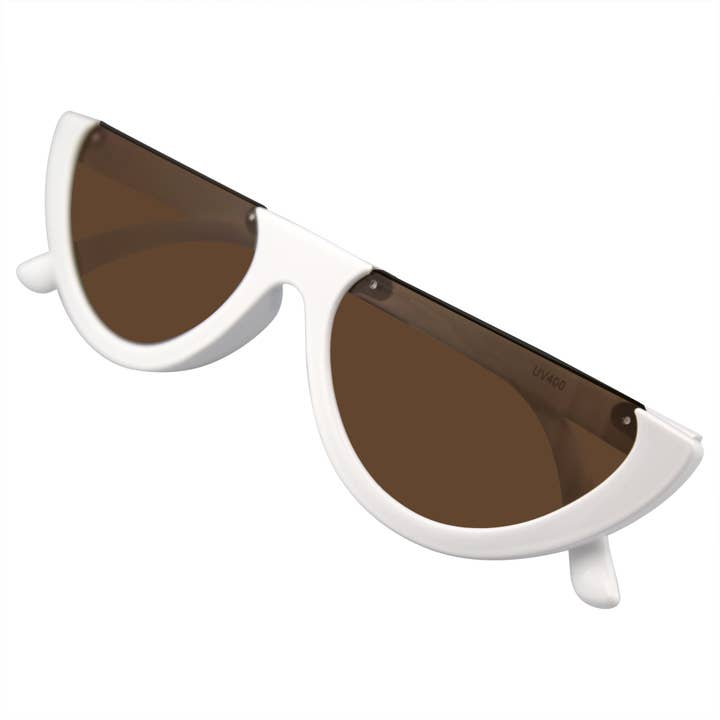 Emblem Eyewear - Wholesale Zonnebril - Dames - Clout bril Cat Eye zonnebril Vintage half mod stijl