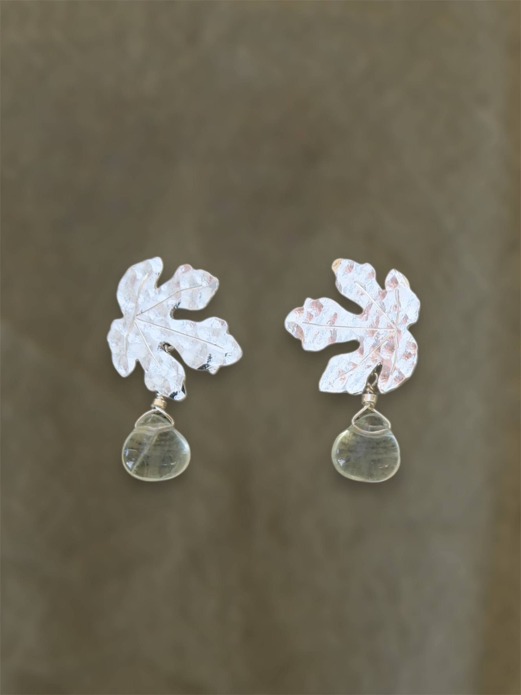 Hirondelle Bijoux - Wholesale Dangle Earrings - Fig leaf earrings6