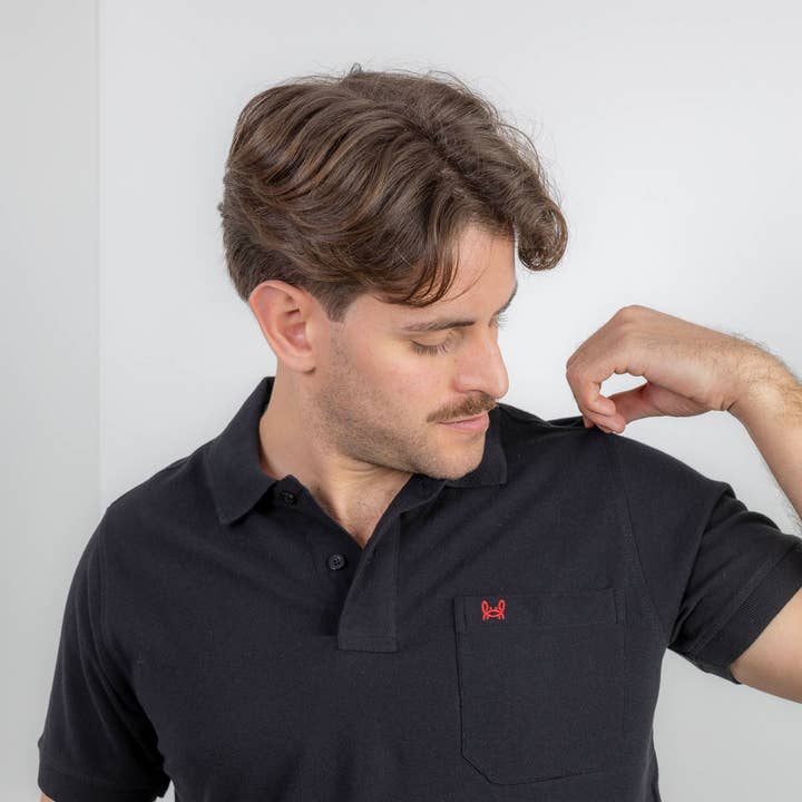Black Pocket Polo for wholesale by Custi Mikelo: Men's Clothing & Christmas Gifts