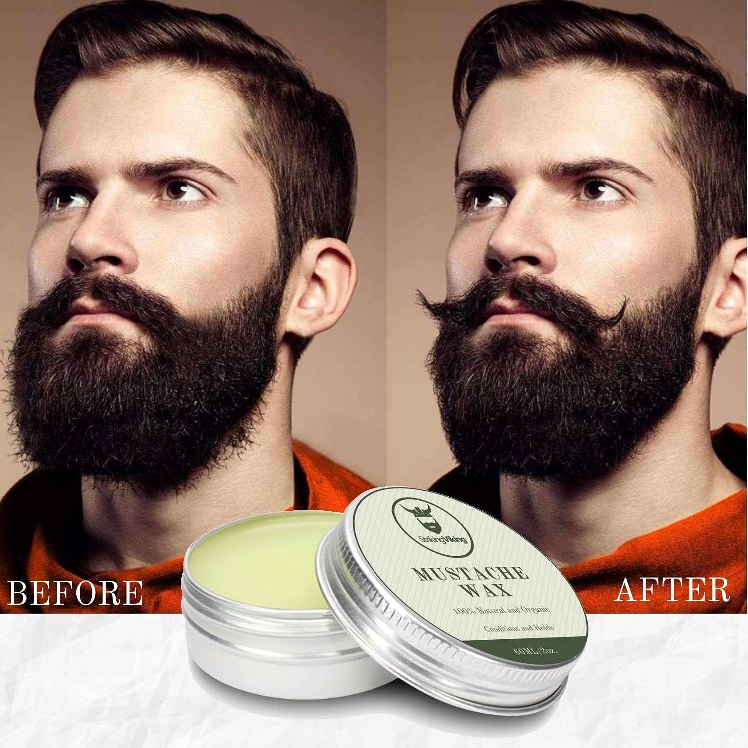 Striking Viking - Vente Produit structurant pour la barbe - Cire à moustache et peigne4