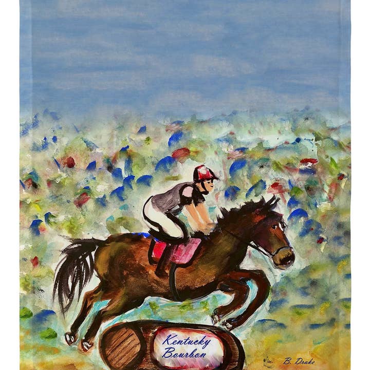 Betsy Drake Interiors – wholesale Flagga – Kentucky Bourbon Horse Garden Flagga