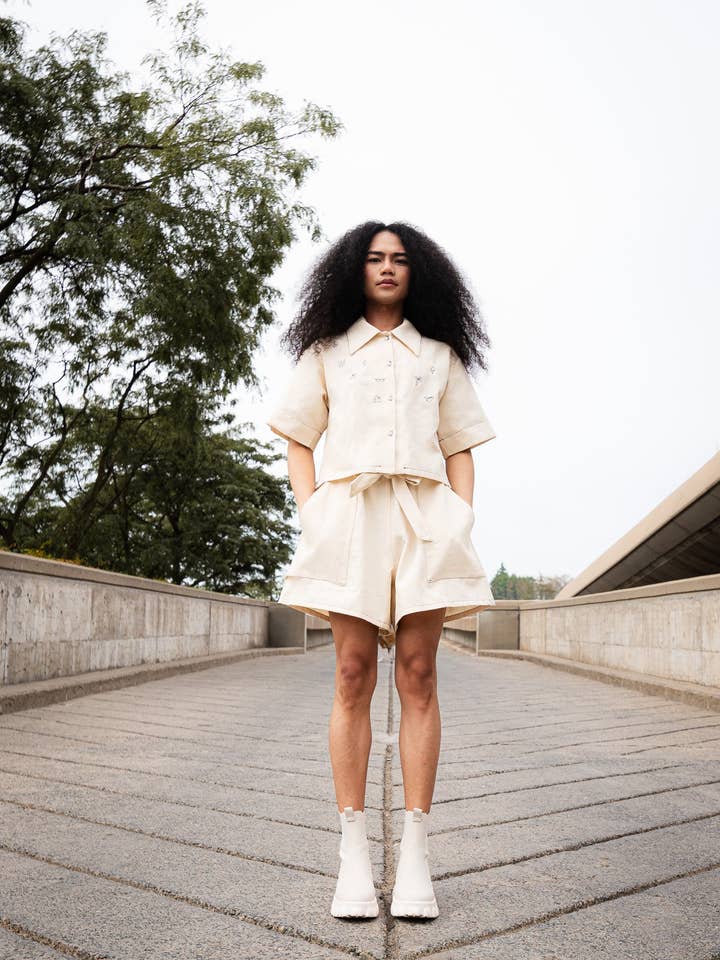 ALMÉRIA BLUSE ECRU für den Großhandel von MAS Montreal